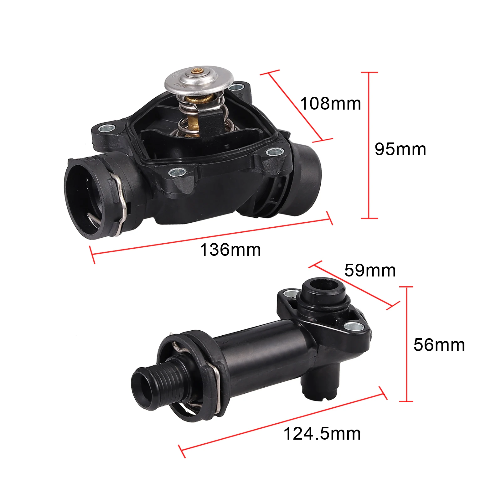 Justech Новый 88 °C термостат + 70 EGR 11517805811 11517789014 для BMW E60 E61 520d 525d 525xd 530d 535d|Замки и