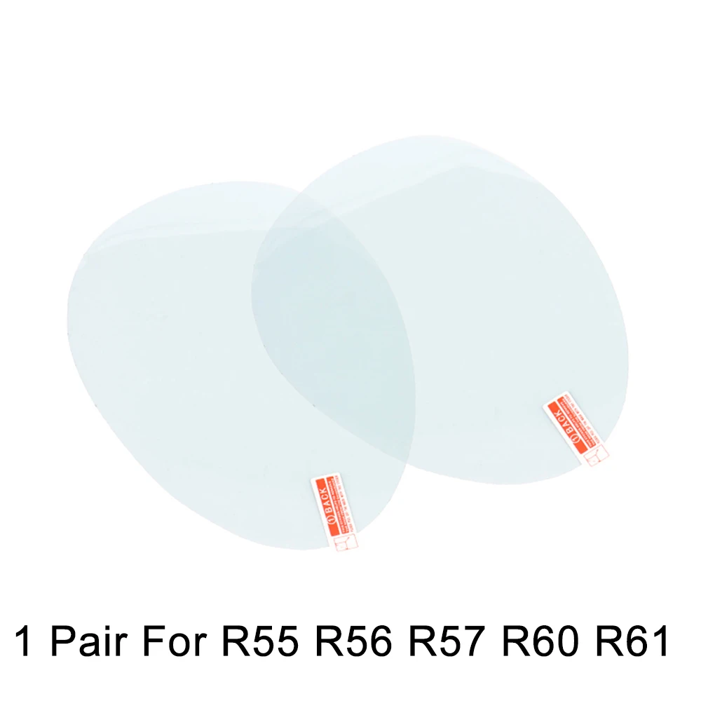 1 пара дверных зеркал заднего вида Водонепроницаемая непромокаемая Антибликовая противотуманная ПВХ пленка для R55 R56 R60 R61 F54 F55 F56 F60 Clubman Countryman - Название цвета: 1 Pair For R Series