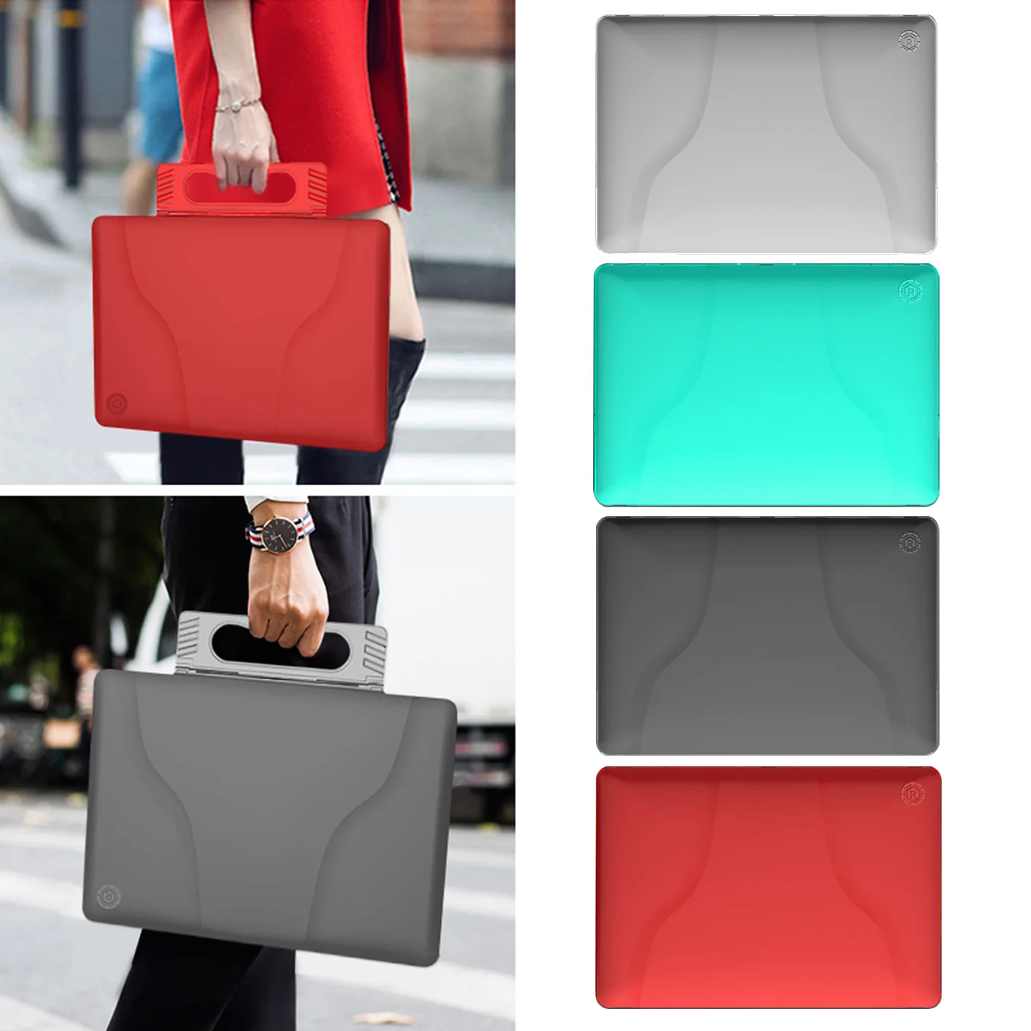 

Besegad Flexible Laptop Protective Case Cover Shell with Handle for Apple Macbook Imac Mac book Air 13.3inch Laptop Accessories