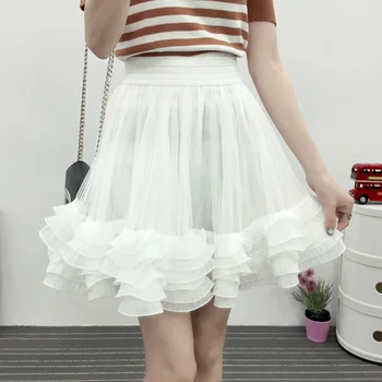 

Women Sweet Tutu Skirt Girls Cake Tutu Party Dance Ruffles Skirt Princess Ball Gown Female Lady Clothes Summer Tulle Skirts