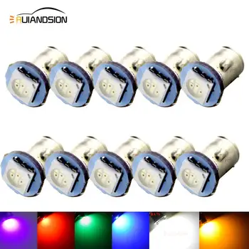 

10x BA7S 5050 1SMD Car Dashboard LED Indicator Signal Warning Light Bulb Dash Lamp 12V Blue amber red white green pink