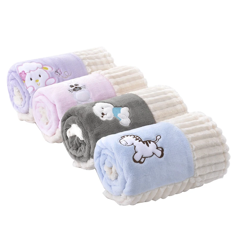 Одеяло для новорожденного фланель Пеленальное Одеяло Супер мягкая малыша детские постельные принадлежности одеяло для кровати диван