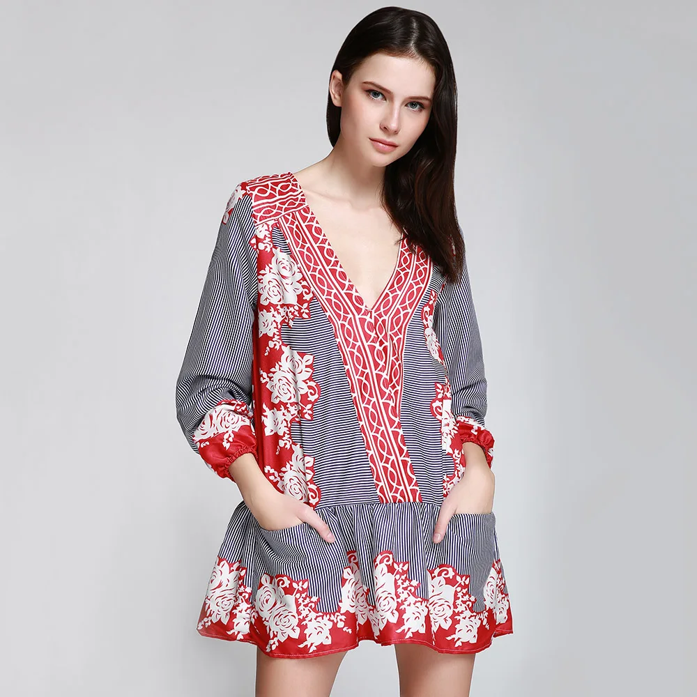 short dress with pockets trf
