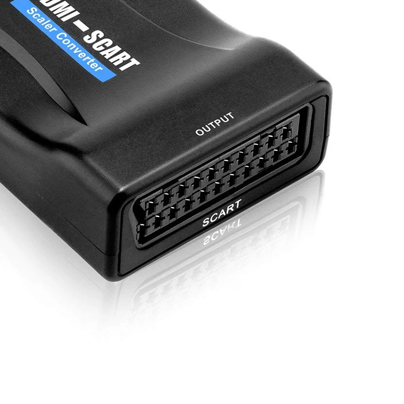 HDMI конвертер/переходник в SCART вход выход Композитный видео HD стерео аудио адаптер