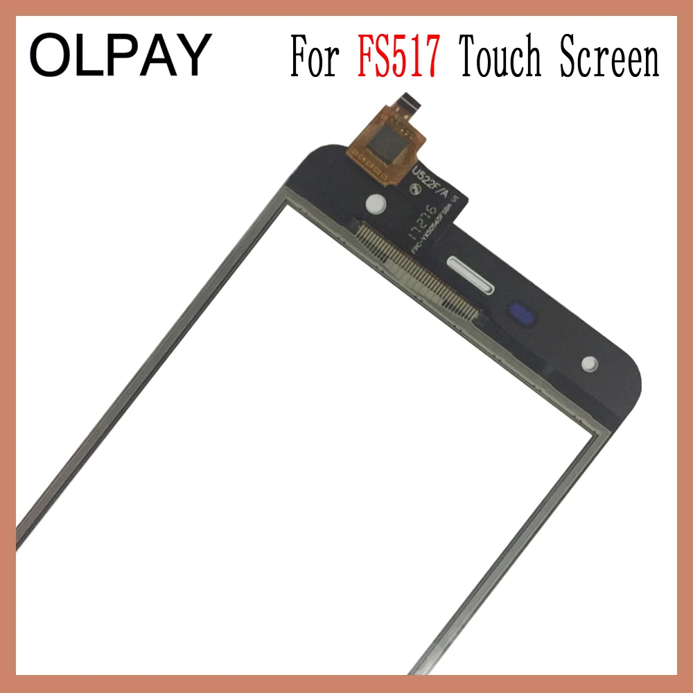 OLPAY 5,0 ''Сенсорное стекло для мобильного телефона для Fly FS517 FS 517 сенсорный экран дигитайзер Переднее стекло объектив сенсор инструменты Бесплатный клей и салфетки