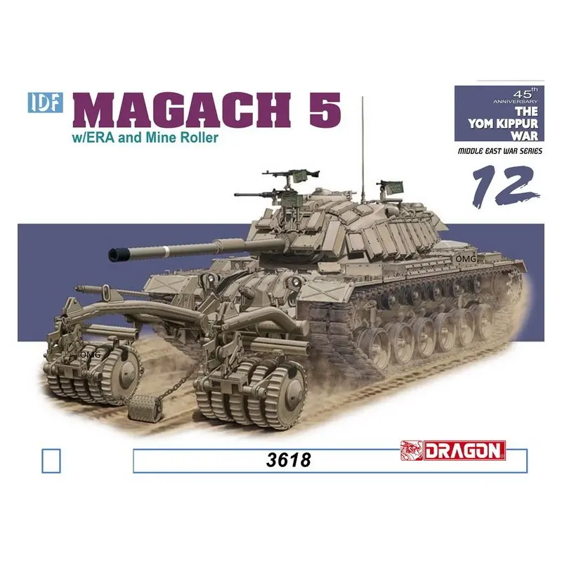 Набор моделей DRAGON 3618 1/35 IDF Magach 5 w/ERA и Mine Roller - Scale | Игрушки хобби