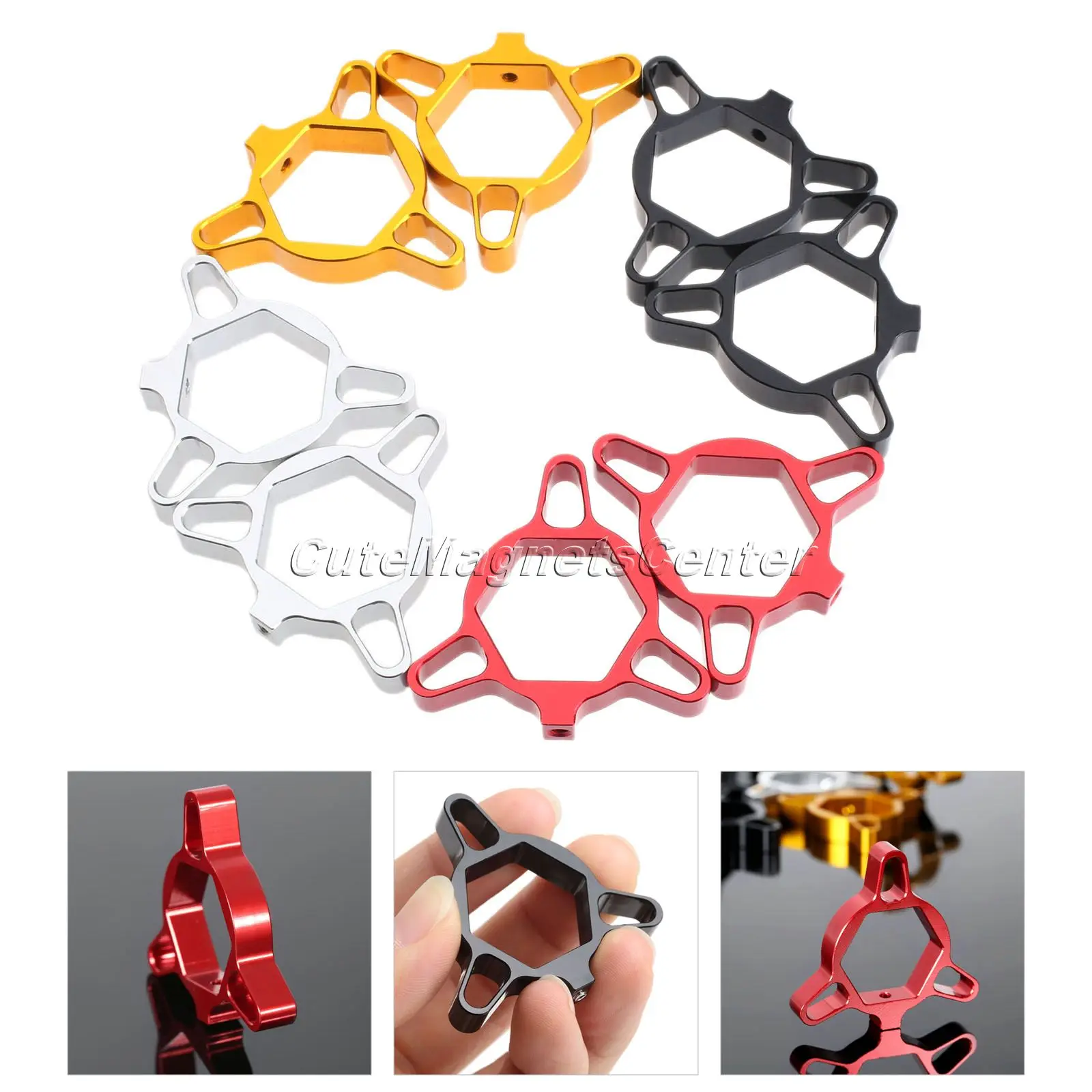 

4 Colors Motorcycle 22mm CNC Aluminum Fork Preload Adjusters Universal for Honda CBR600RR Ducati KAWASAKI ZX6R Suzuki GSXR 600