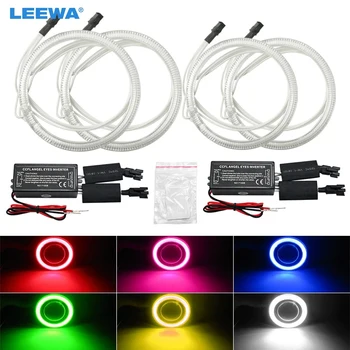 

LEEWA 2X85MM 2X95MM Car CCFL Halo Rings Angel Eyes LED Headlights for Lifan Solano DRL Car-Styling White #CA1351