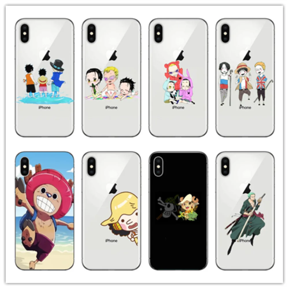 

KuLiai Minio For iphone 7 6 X Case Japanese Manga One Piece Coque Shell Phone Case for iPhone 8 7 6 6S Plus X 10 5 5S SE XS XR