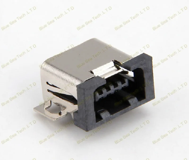 60 шт. 12 Модель MINI USB 5P гнездо PCB крепление для телефона, MP4, 5Pin 12 Тип/виды USB комбинированные наборы, латунный корпус