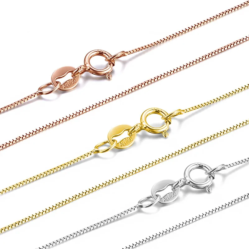 Real 18k Gold Chain Necklace 18 Inches 