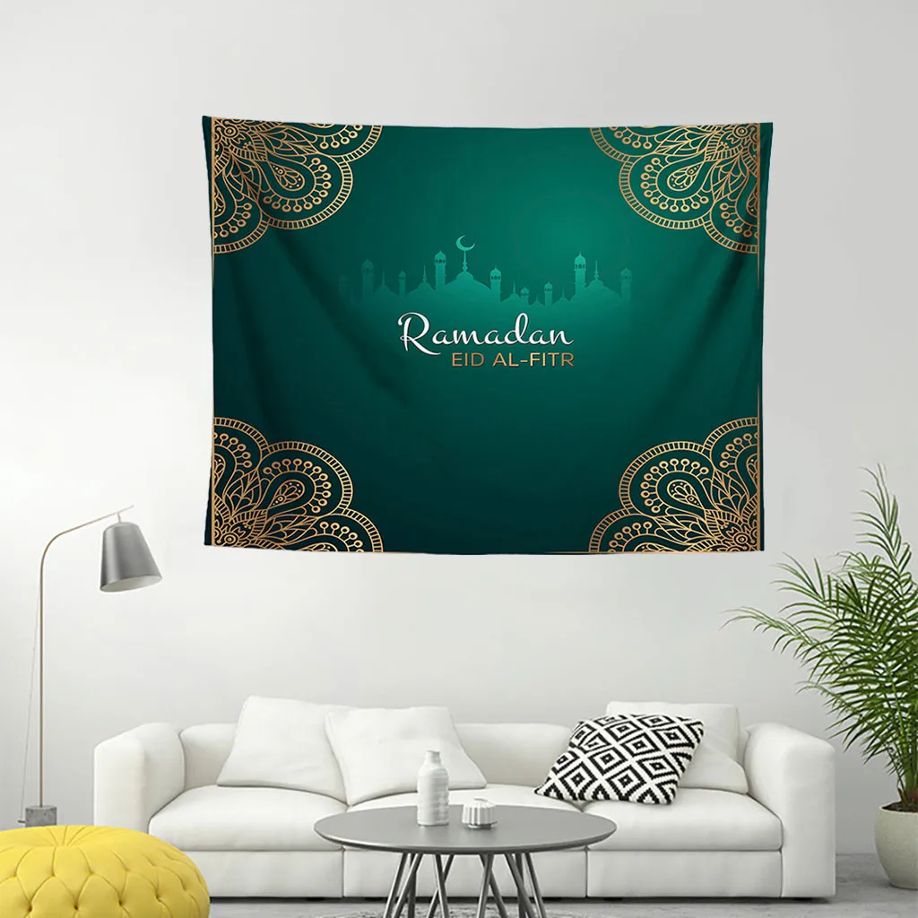 Muslim Ramadan wall hanging Printed tapestry decorative art Polyester Home Decor 130X150CM Textile Indoor Tapestry F300503 | Дом и сад