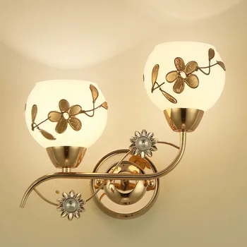 

YIYANG Modern Led Wall lamp European Style Gold wall light Bedroom Reading Lamps Corridor Stairs Aisle Light Luz Home Decoration