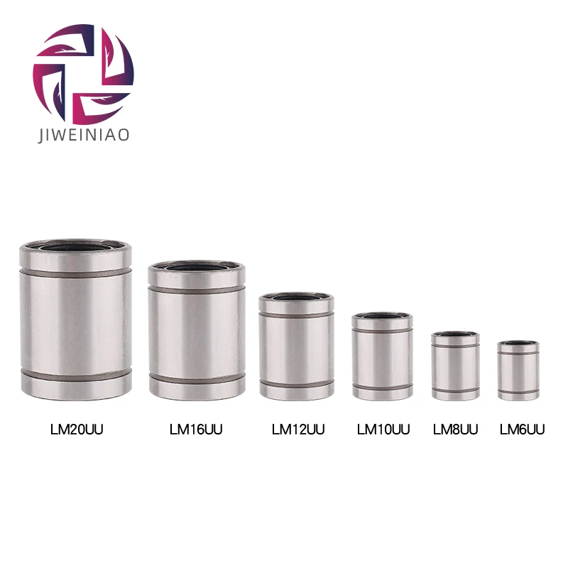 

JIWEINIAO 12pcs/Lot LM10UU 10mm Linear Bushing CNC 10mm Linear Ball Bearing For 3D Printer Free shipping