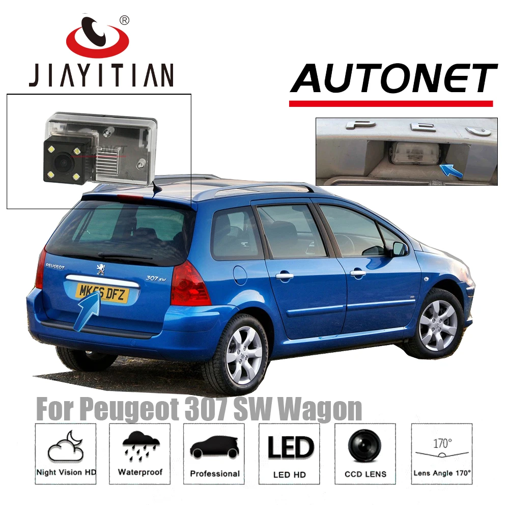  JIAYTTIAN Rear View Camera For Peugeot 307 SW Wagon Sedan CCD Night Vision Backup camera