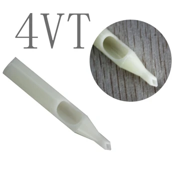 

YILONG 50Pcs 4VT White Nozzles Tube Sterile Assorted Plastic Disposable Tattoo Tips