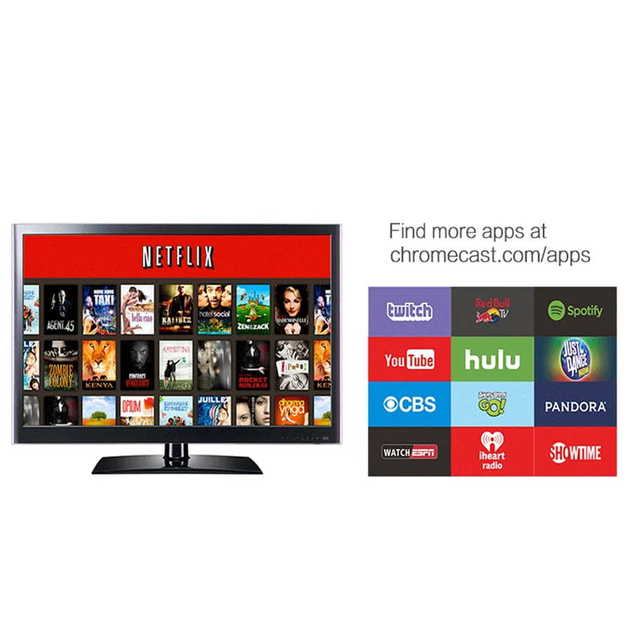 Wecast IOS Android TV Stick Support Netflix and Youtube Mirroring by Chromecast Installed with Google Home Miracast Airplay DLNA
