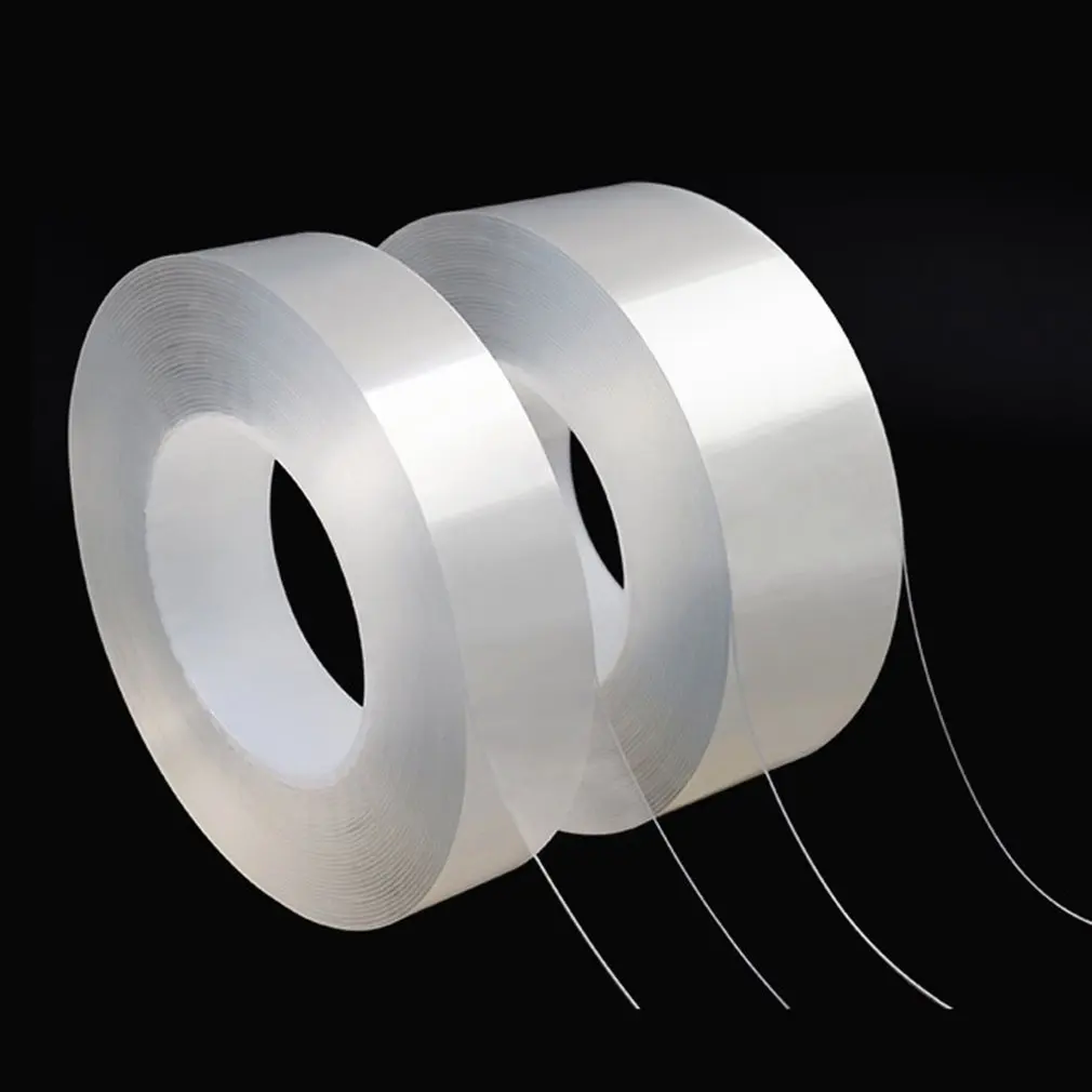 

1/3/5m Long Removable&Reusable Double Sided Sticky PU Gel Pad No Residue Adhesive Tape Drop Shipping Wholesale Sale