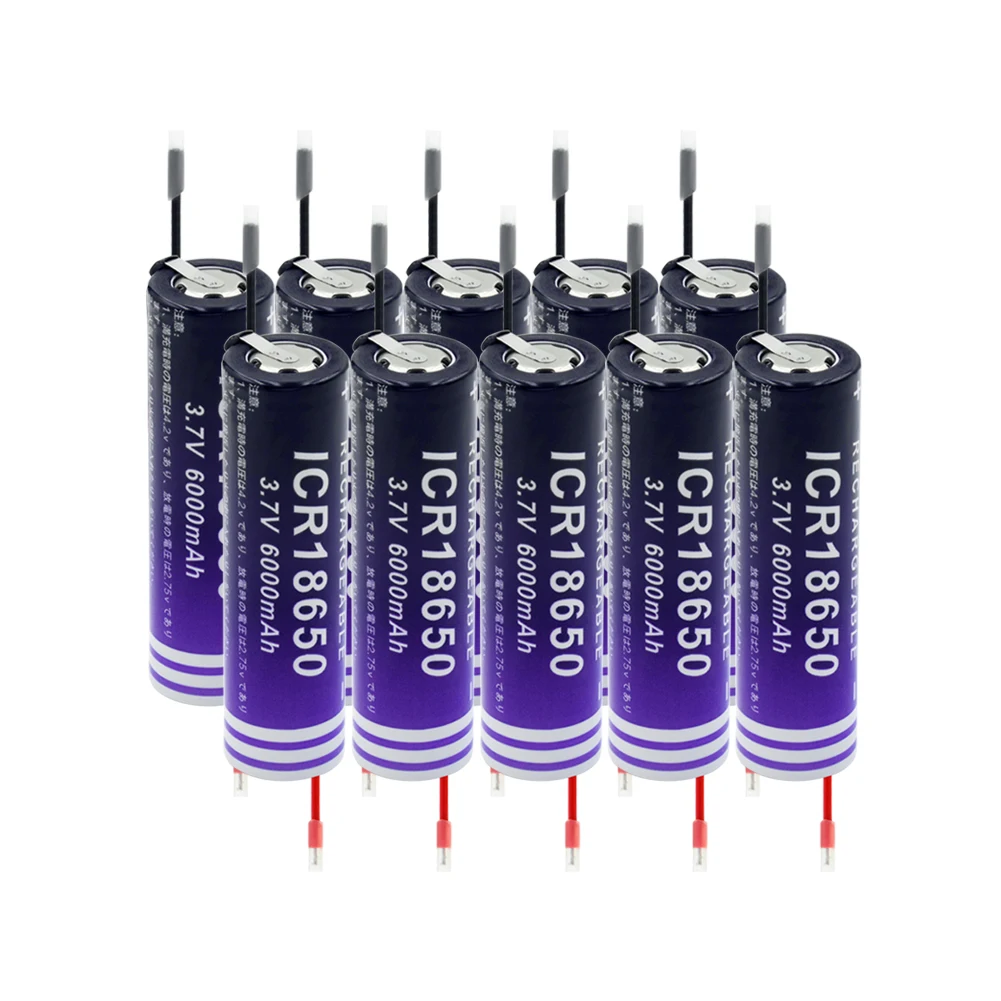 18650 6000mAh 3 7 V литий ионный перезаряжаемый аккумулятор для электронных сигарет с