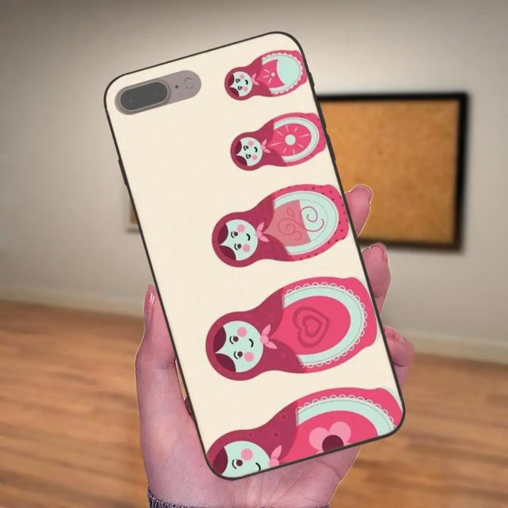Мягкий чехол из ТПУ с милым рисунком русские куклы для Huawei Y3 Y5 II Y6 Y7 Y9 nova 2 Plus 2S 3i 4 4e