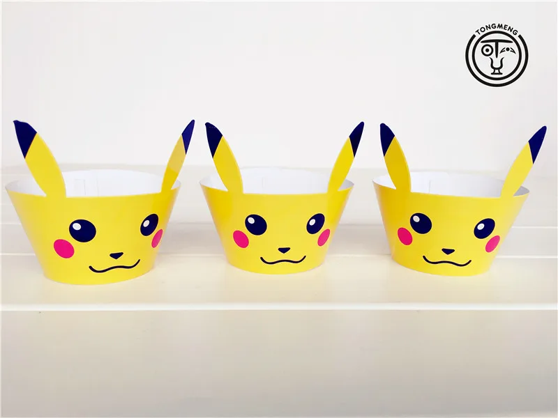 12 шт. мультфильм аниме Покемон Go PIKACHU Завертчицы украшения Свадебная вечеринка favorscup топперы для торта выбирает поставки aw-0081