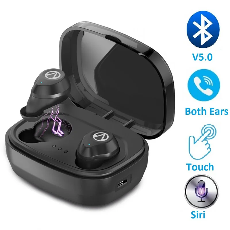 X10 наушники вкладыши TWS Bluetooth Ari с двойным микрофоном глубокий Водонепроницаемый
