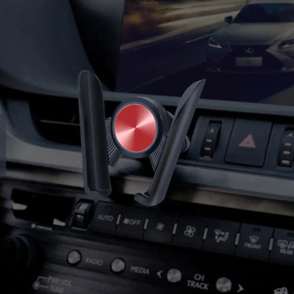 

Car Bracket Mobile Phone Holder 360 Rotating Mobile Phone Car Vent Bracket Navigation Instrument Gravity Car Phone Bracket