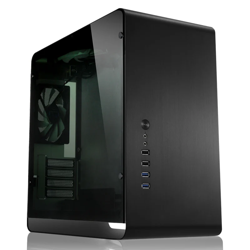 

JONSBO UMX3 Computer case Tempered glass Side Transparent version MicroATX ITX USB3.0 Chassis