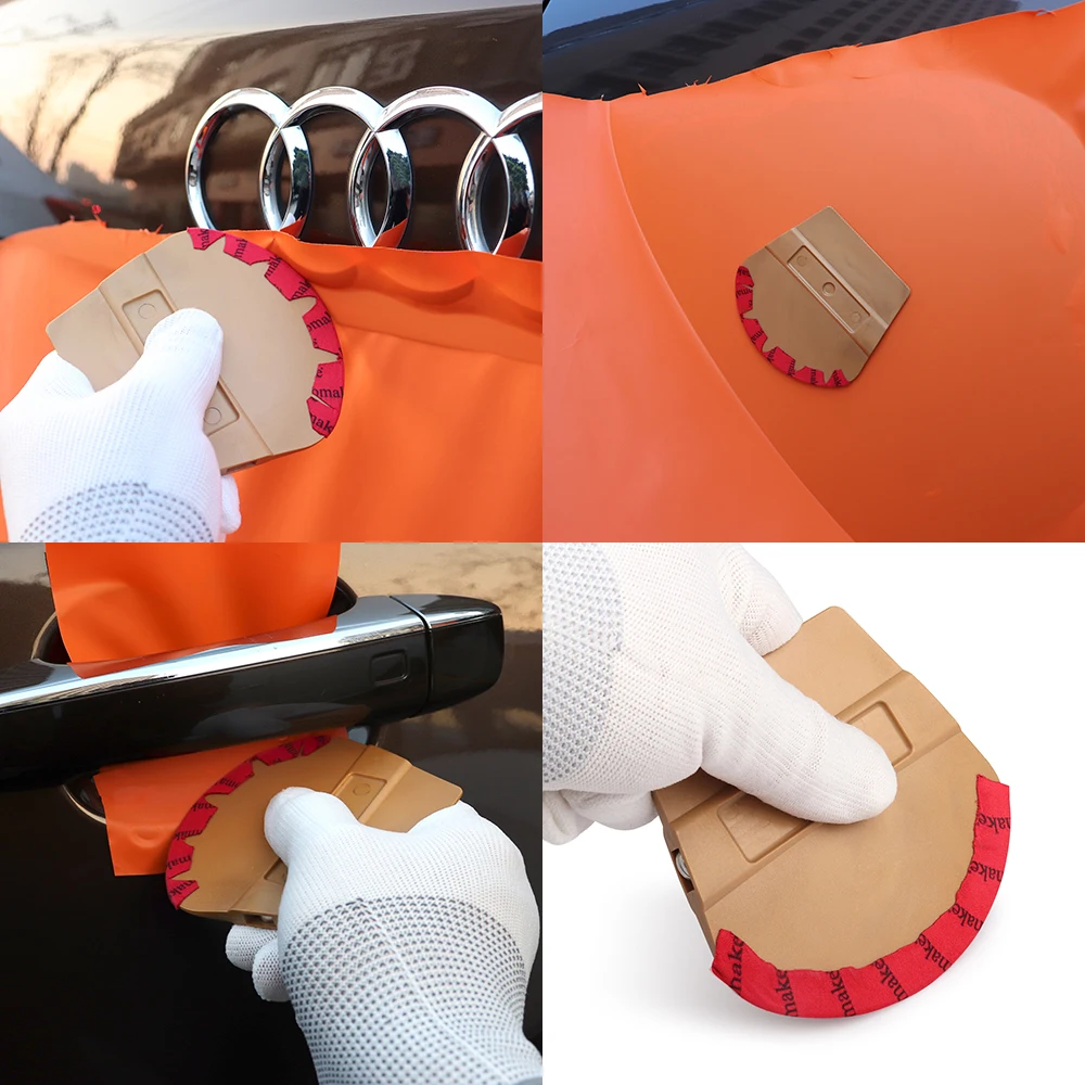 Car Wrapping Tools EHDIS Vinyl Wrap Microfiber Fabric Felt Squeegee Carbon Fiber Window Film Tint Magnet Scraper Sticker Car Clean Tool Accessories