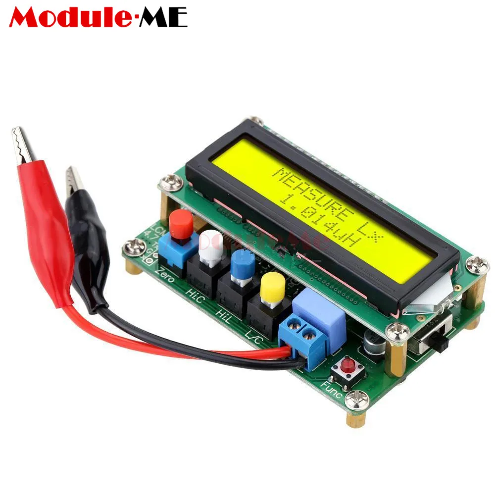 

Digital LCD Capacitance meter inductance table TESTER LC Meter Frequency 1pF-100mF 1uH-100H LC100-A + Test clip