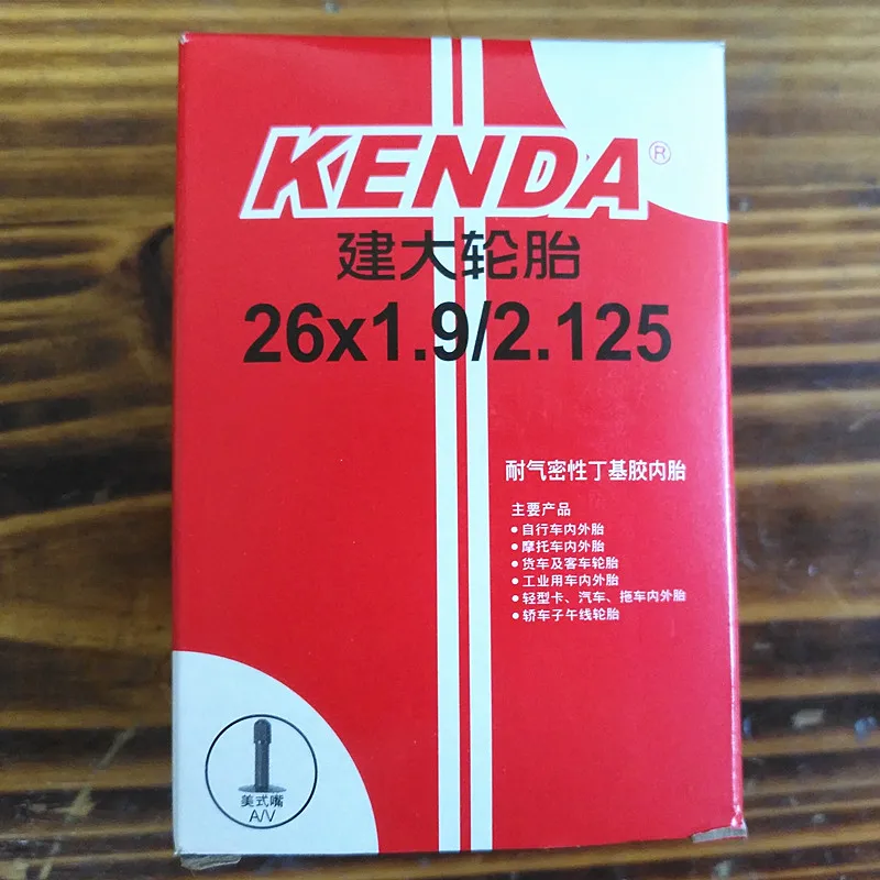 Ультралегкая велосипедная трубка Kenda 26*1,9/2,125, резиновая трубка Presta Butyl для горного велосипеда, внутренняя трубка AV/FV