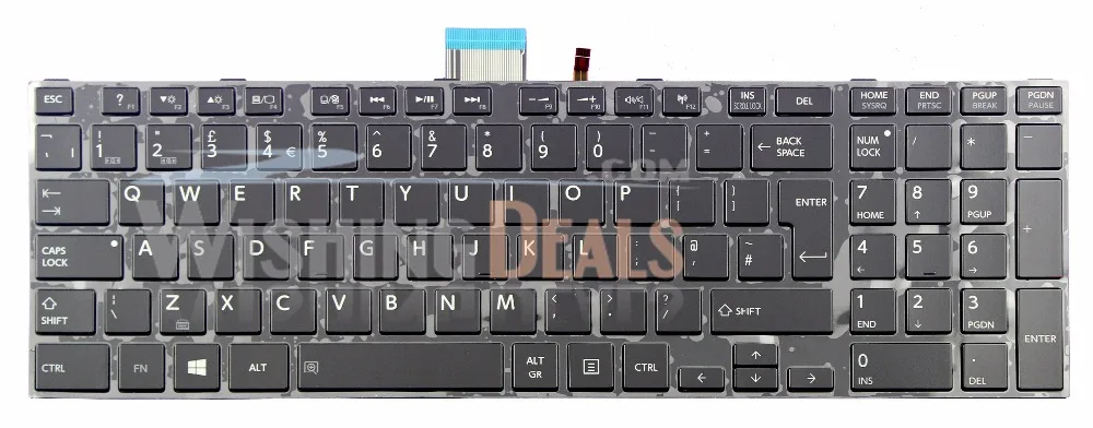 Новый ВЕЛИКОБРИТАНИИ Клавиатура С Подсветкой для Toshiba Satellite S75-B S75D-B S75T-B | Клавиатуры для замены -32729542209