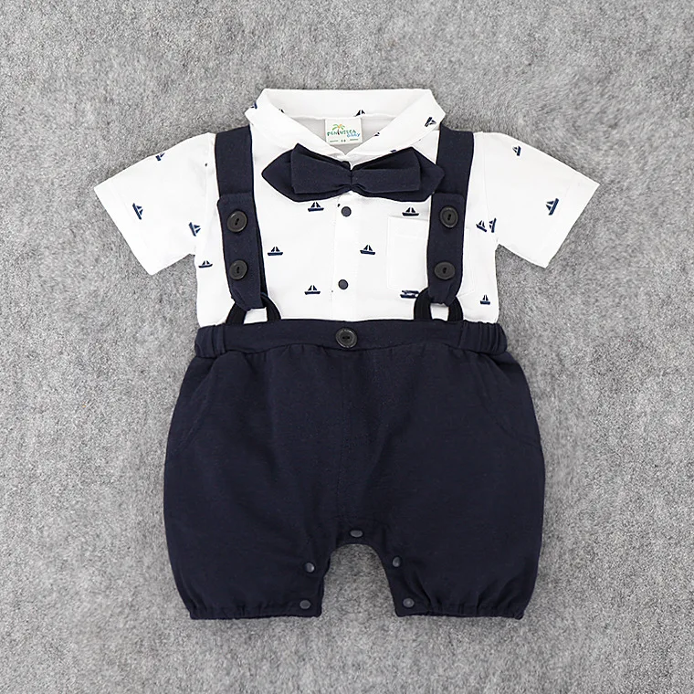 Для новорожденных Летняя одежда для малышей Детская мода новорожденных комбинезон хлопок Детский костюм Горячая распродажа! для маленьких мальчиков