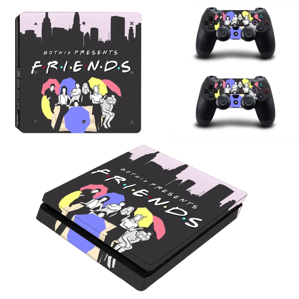 Friends PS4 Slim Skin Sticker Vinyl PlayStation 4 Console and Controllers PS4 Slim Skin Stickers Decal|Stickers| - AliExpress