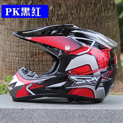 Мотоциклетные шлемы для бездорожья/шлемы для лица/открытый шлем для верховой езды/дорожные шлемы CE - Цвет: Красный