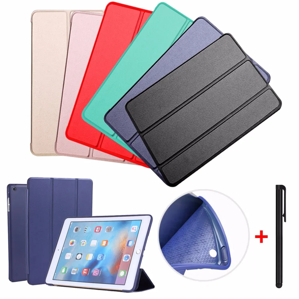 Case For iPad Air 2 Air 1 PU Leather Smart Cover Case For iPad 2018