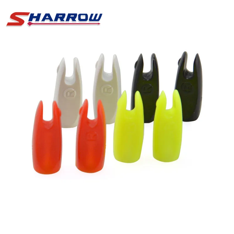 

50 Pcs Archery Arrow Nocks For 1/4" Colorful Nock Arrow Tails Free Shipping Plastic Arrow Tails