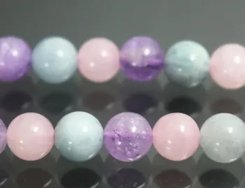 

8 mm Dream Purple Crystal Quartz Round Beads, Lavender Quartz Round Beads,15 inches per strand