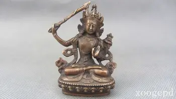 

Chinese Buddhism bronze Lotus White Tara kwan-yin Bodhisattva Buddha Statue decoration metal handicraft