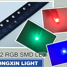 500 шт./лот SMD 0402 RGB Полноцветный 0404 красный/зеленый/синий общий анодный светодиод XIASONGXIN свет 1,0*1,0 мм светодиодный Диод