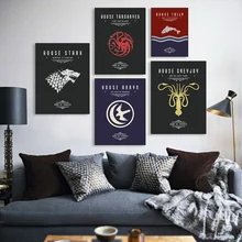 Game Of Thrones A3 Film TV Poster Kunst Leinwand drucke Wohnzimmer Deer Bilder Malerei Moderne Wohnkultur No Frames