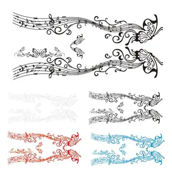 

Car Stickers Music Score Notes Butterfly Totem Auto Full Body Door Decal