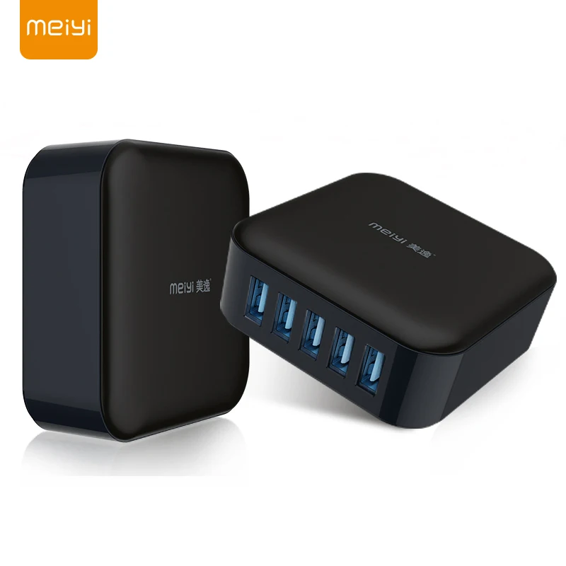 

MEIYI 5 Ports USB Charger Fast Mobile Phone Charger for iphone X XS Samsung Huawei Xiaomi Universal Fast Charging Wall Charger