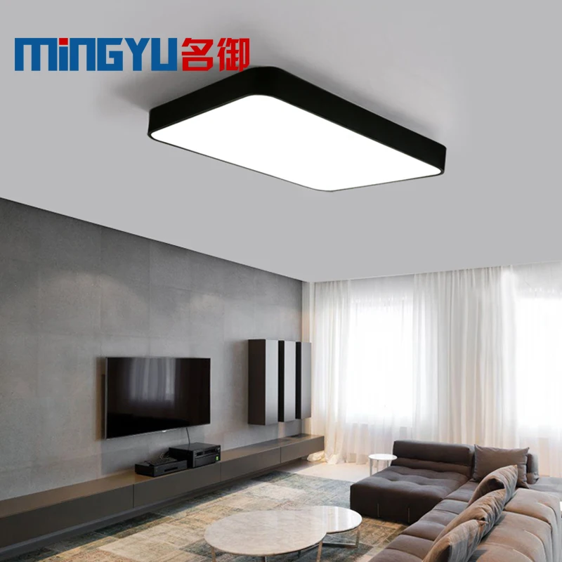 LED Ceiling Light Modern Lamp Panel Living Room Square Lighting Fixture Bedroom Kitchen Hall Surface Mount Flush Remote Control | Лампы и