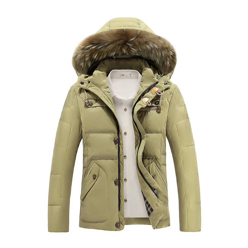 Popular Mens Puffer Jacket with Fur Hood-Buy Cheap Mens