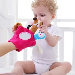 Развивающие игрушки куклы для театра марионеток 1 шт. 2018 новые aby кукла KidsGlove мультфильм животных палец плюшевые на пальцах