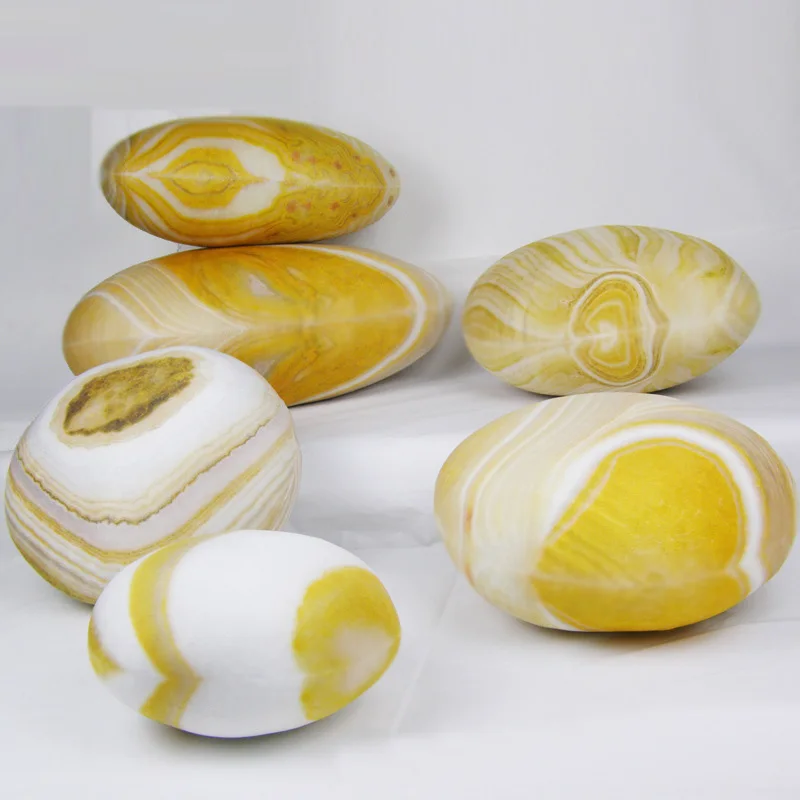 

2019 New Hot Creative 3D Simulation Stone Pillow Striped Pebbles Cotton Back Cushion Lazy Creative Home Decor Funny Soft Pillow