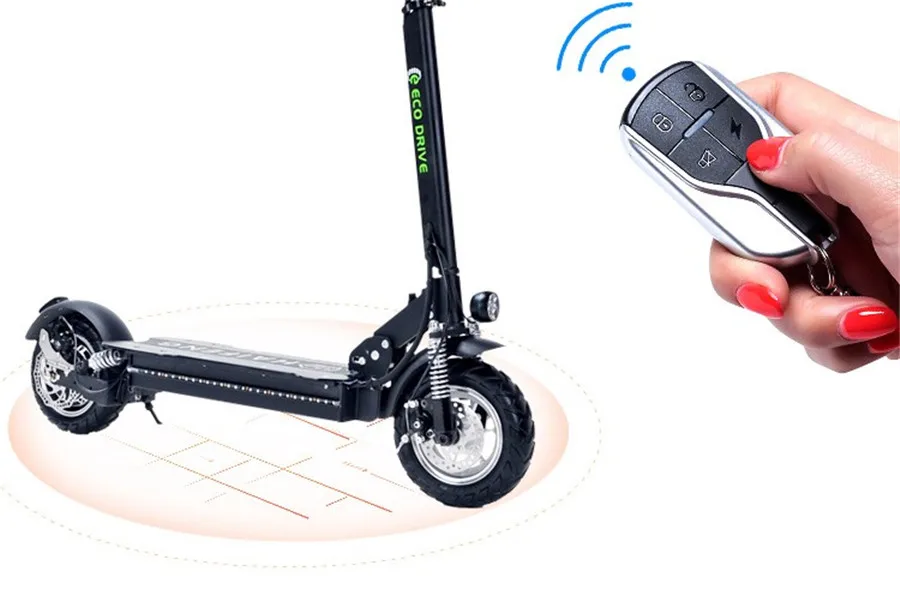 Discount Electric bicycle 11 inch adult folding portable Lithium oil brake shock generation driving scooter explosion-proof vacuum tyre 2