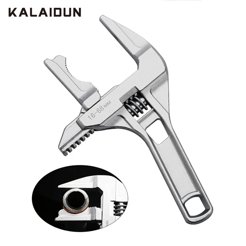 KALAIDUN регулируемый гаечный ключ универсальный ключ гаечный ключ 16-68 мм Мультитул домашний ручной инструмент трубный гаечный ключ Алюминиевый сплав гаечный ключ