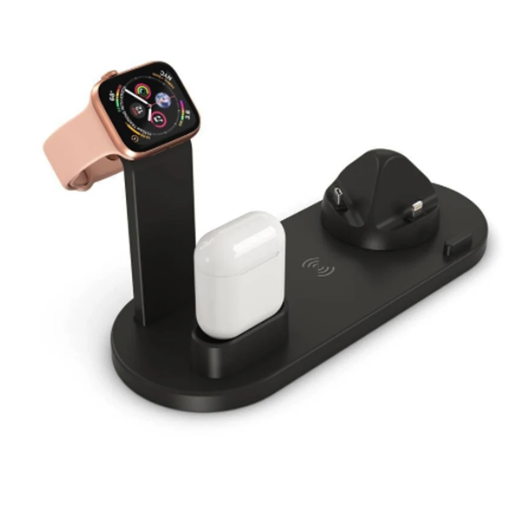 3 в 1 беспроводная зарядная док-станция для Apple Watch и Airpods зарядная станция для нескольких устройств быстрая Беспроводная подставка для зарядного устройства